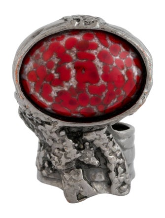 Yves Saint Laurent Resin Arty Cocktail Ring