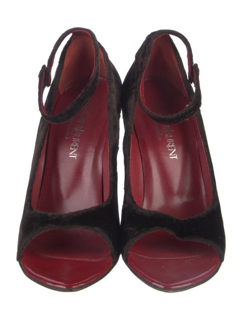 Yves Saint Laurent Velvet Sandals