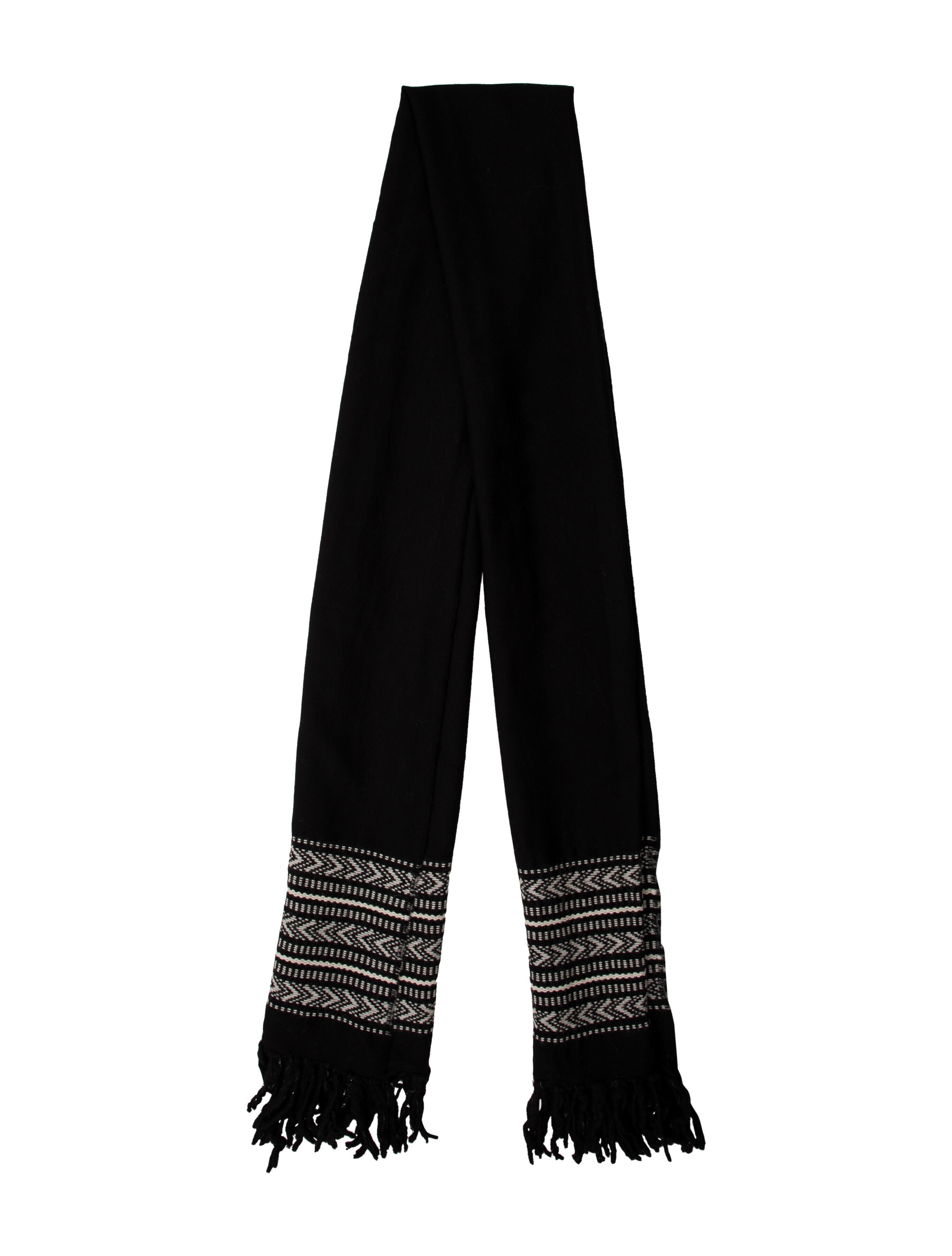 Saint Laurent Wool Striped Scarf
