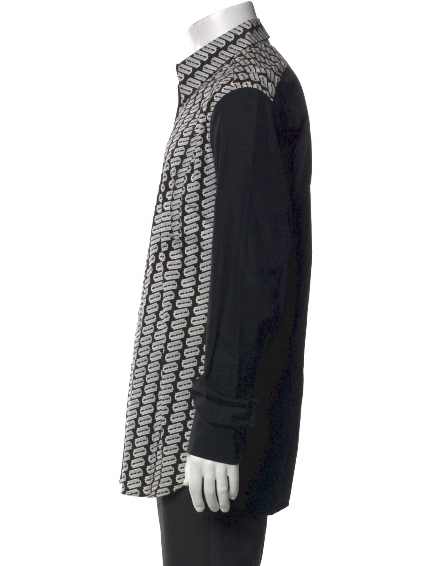 Yves Saint Laurent Printed Long Sleeve Shirt