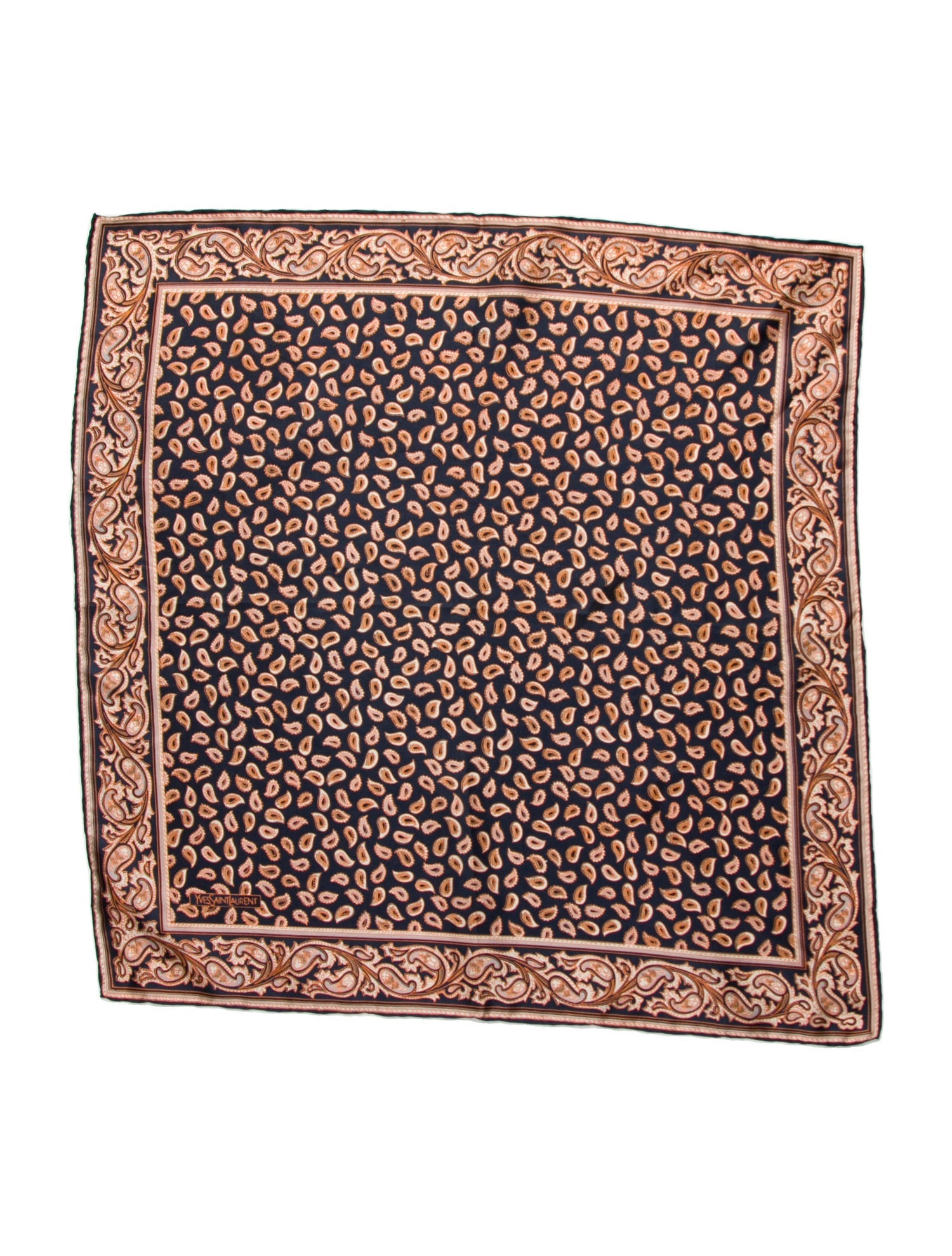 Yves Saint Laurent Suede Printed Scarf