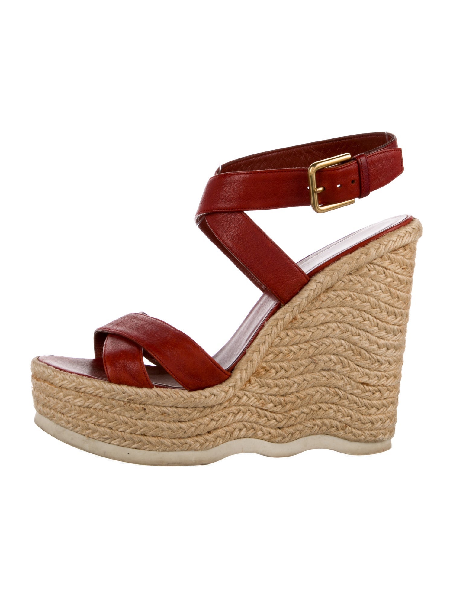 Yves Saint Laurent Leather Espadrilles