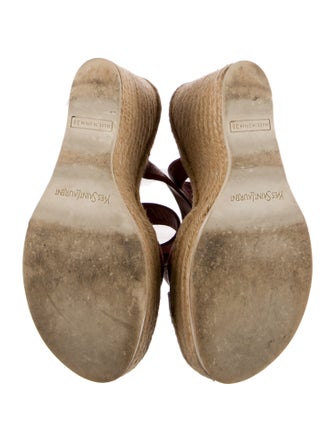 Yves Saint Laurent Leather Espadrilles