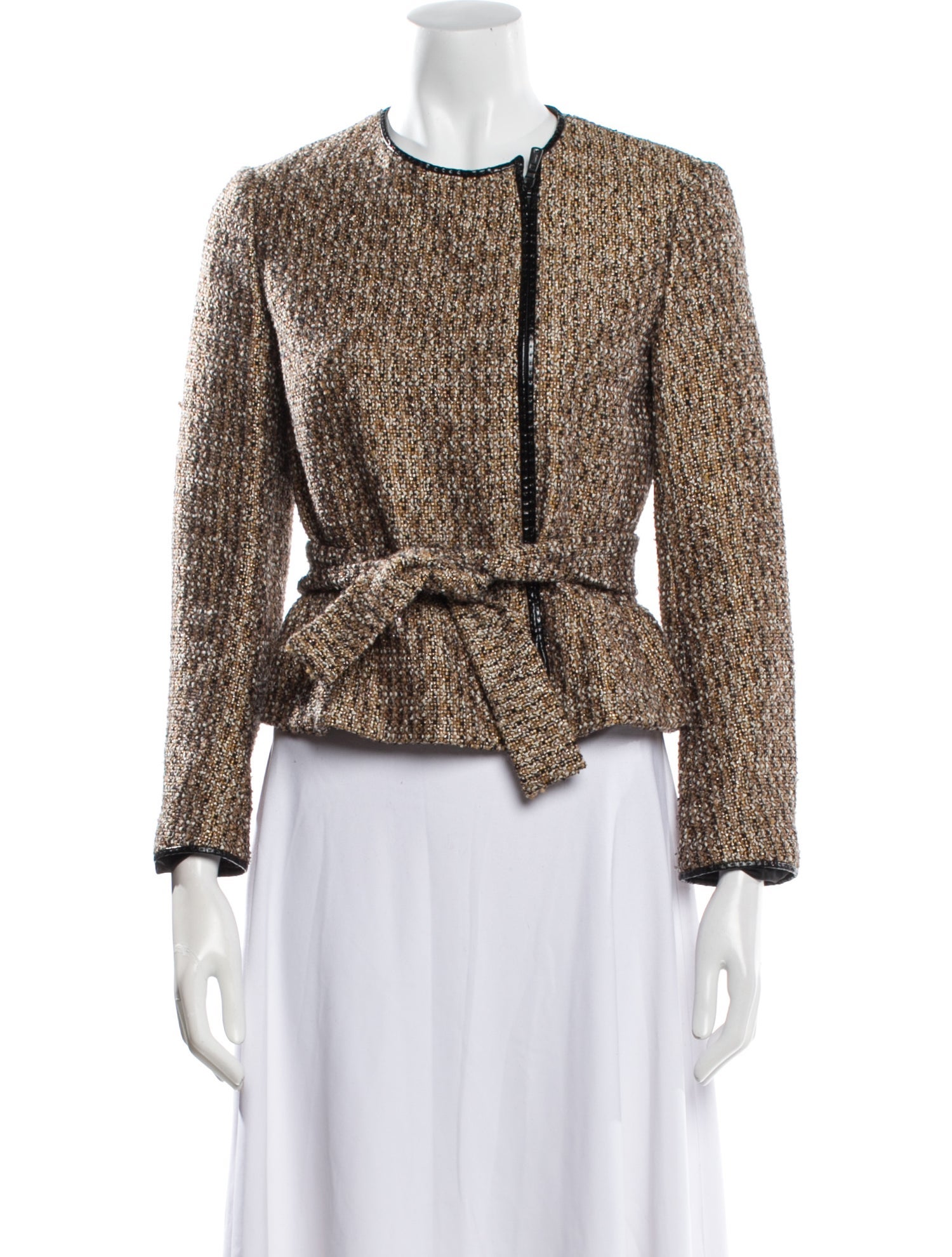 Yves Saint Laurent Rive Gauche Tweed Pattern Evening Jacket