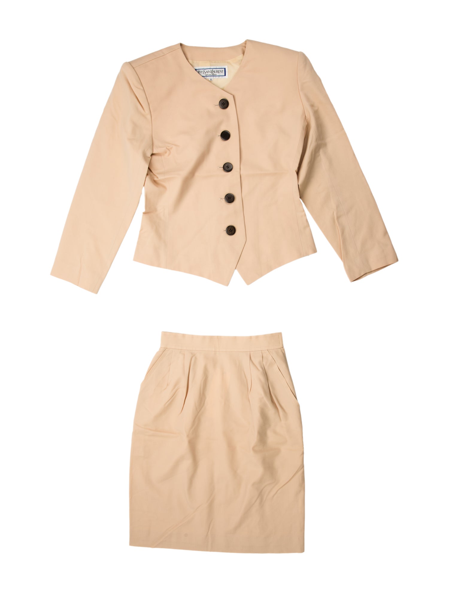 Yves Saint Laurent Silk Skirt Suit