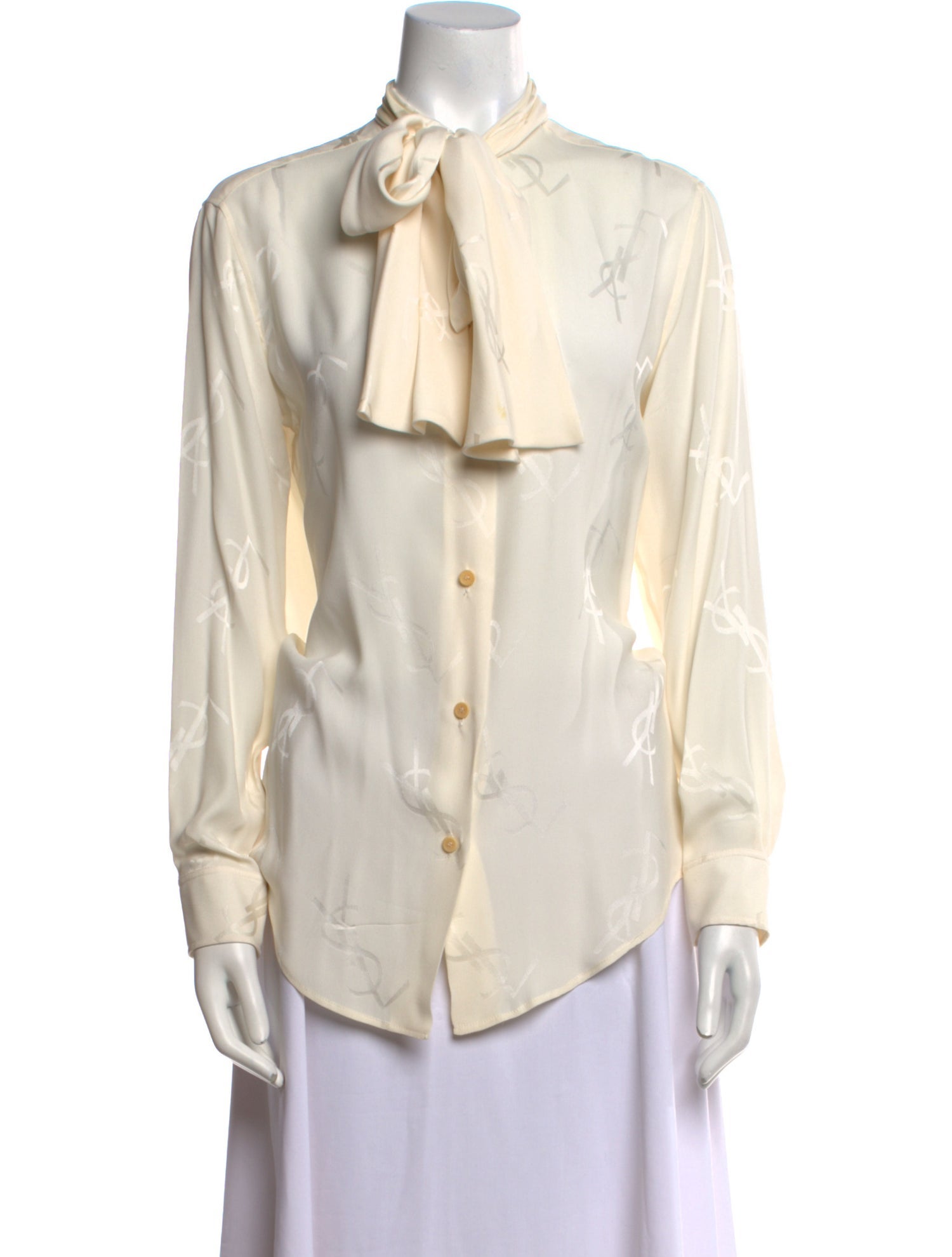 Yves Saint Laurent Rive Gauche Vintage 1999 Button-Up Top