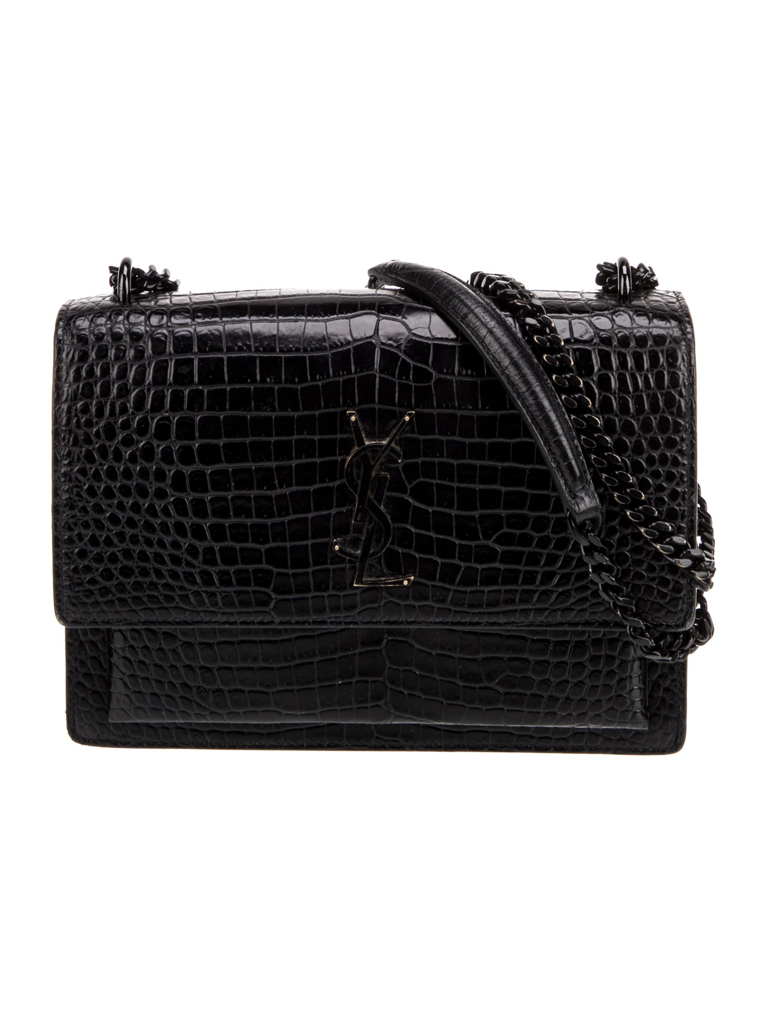 Saint Laurent Embossed Leather Sunset Medium