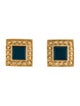 Yves Saint Laurent Resin Textured Clip-On Earrings