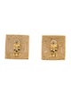 Yves Saint Laurent Resin Textured Clip-On Earrings