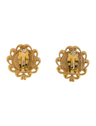 Yves Saint Laurent Resin Clip-On Earrings