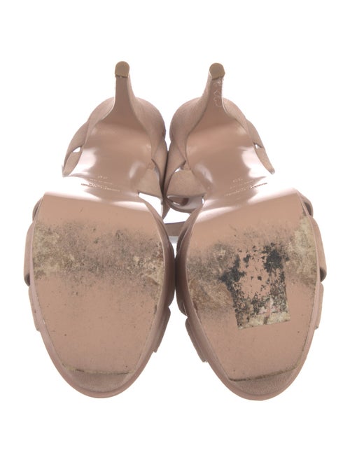 Yves Saint Laurent Suede T-Strap Sandals
