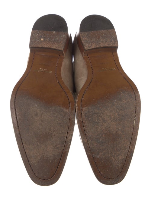 Saint Laurent Suede Moto Boots