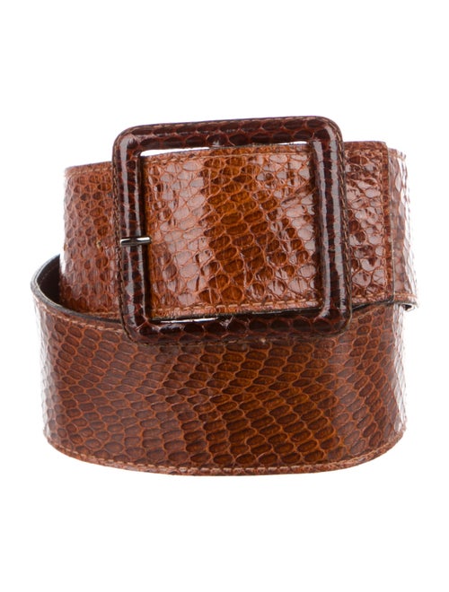 Yves Saint Laurent Snakeskin Waist Belt