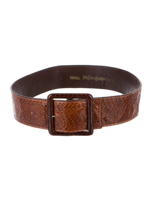 Yves Saint Laurent Snakeskin Waist Belt