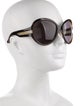 Yves Saint Laurent Oversize Tinted Sunglasses
