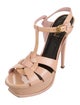 Yves Saint Laurent Patent Leather T-Strap Sandals