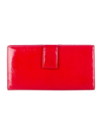 Yves Saint Laurent Rive Gauche Patent Leather Continental Wallet