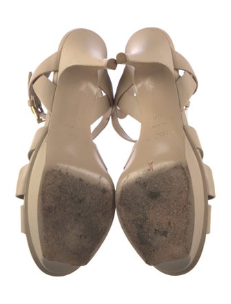 Saint Laurent Leather T-Strap Sandals