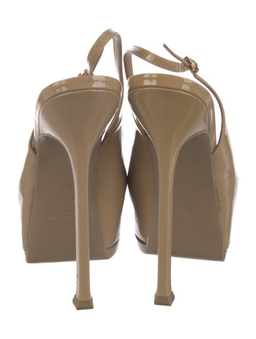 Yves Saint Laurent Patent Leather Slingback Pumps