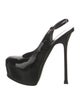 Yves Saint Laurent Patent Leather Slingback Pumps