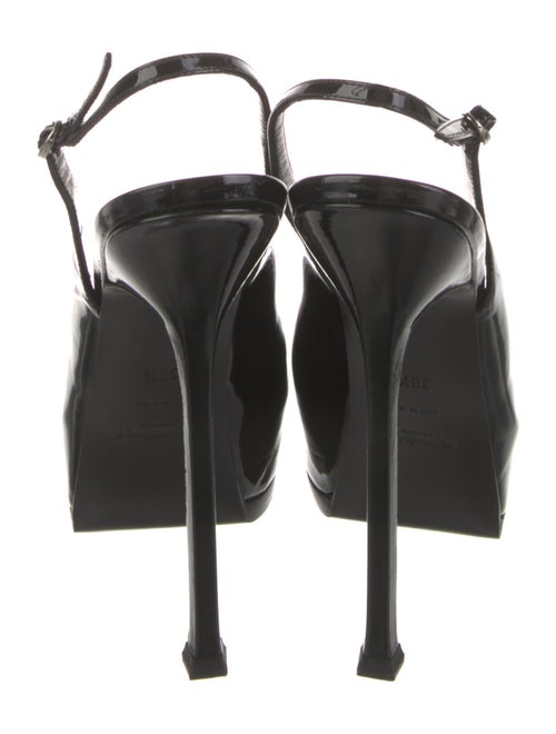Yves Saint Laurent Patent Leather Slingback Pumps