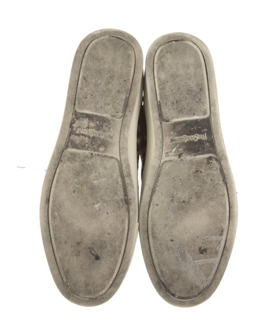 Yves Saint Laurent Ponyhair Animal Print Sneakers