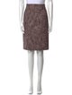 Yves Saint Laurent Tweed Pattern Knee-Length Skirt