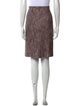 Yves Saint Laurent Tweed Pattern Knee-Length Skirt
