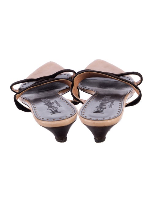 Yves Saint Laurent Leather Slides