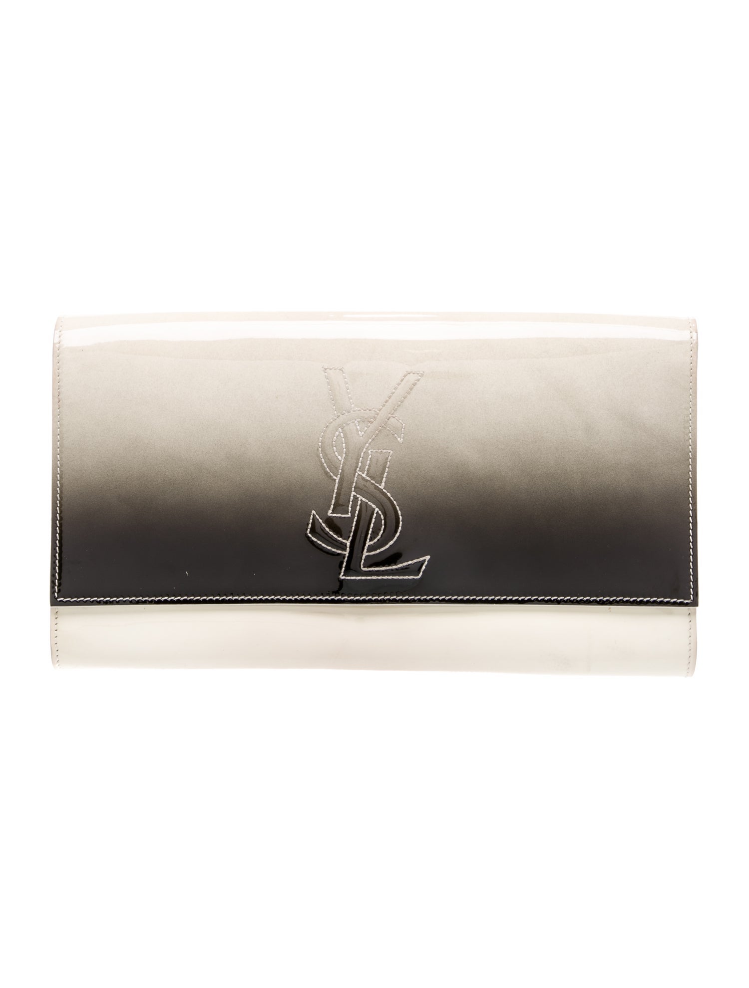 Yves Saint Laurent Patent Leather Belle de jour clutch