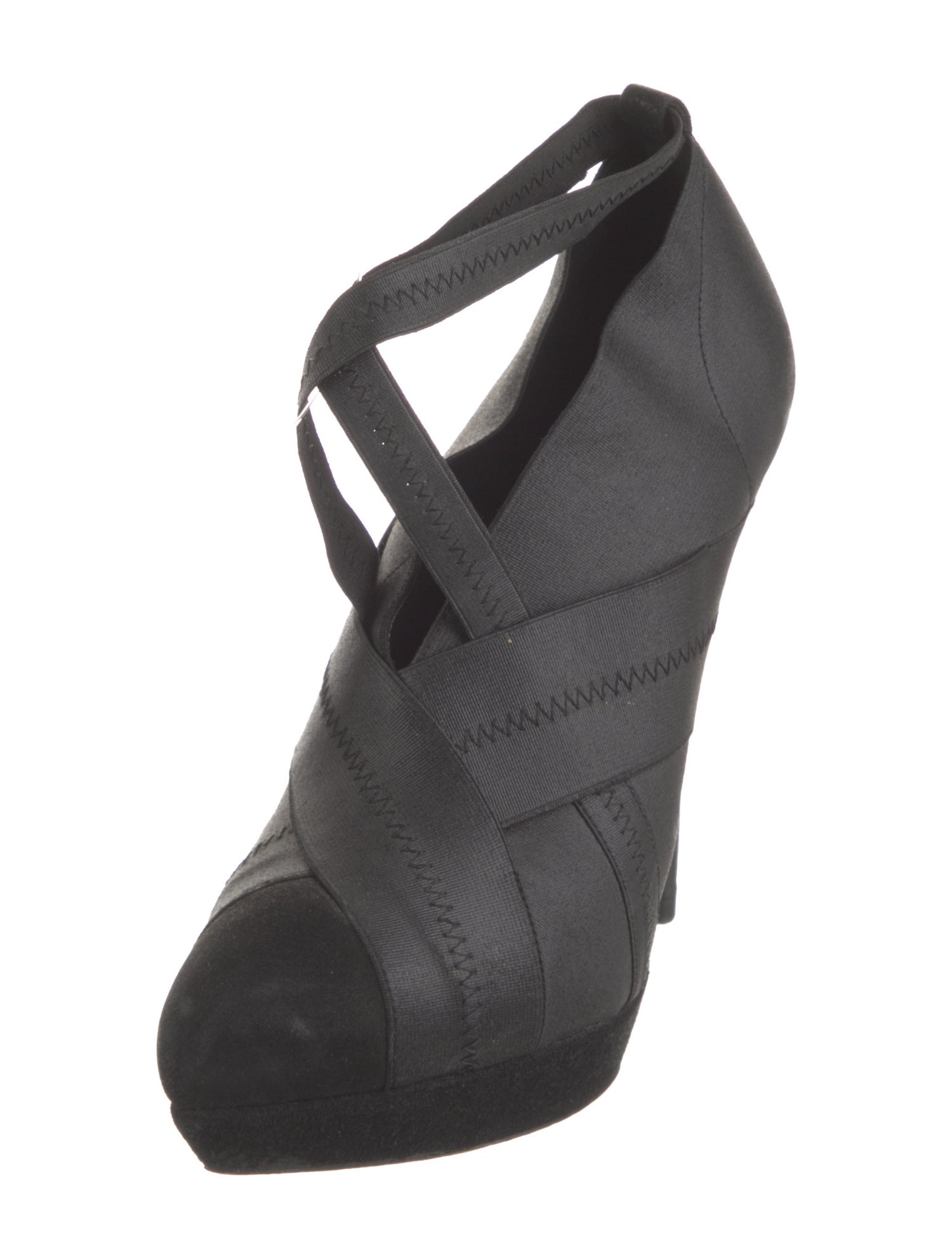 Yves Saint Laurent Suede T-Strap Pumps