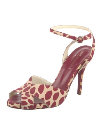 Yves Saint Laurent Animal Print Sandals