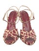 Yves Saint Laurent Animal Print Sandals