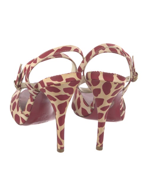 Yves Saint Laurent Animal Print Sandals