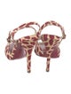 Yves Saint Laurent Animal Print Sandals