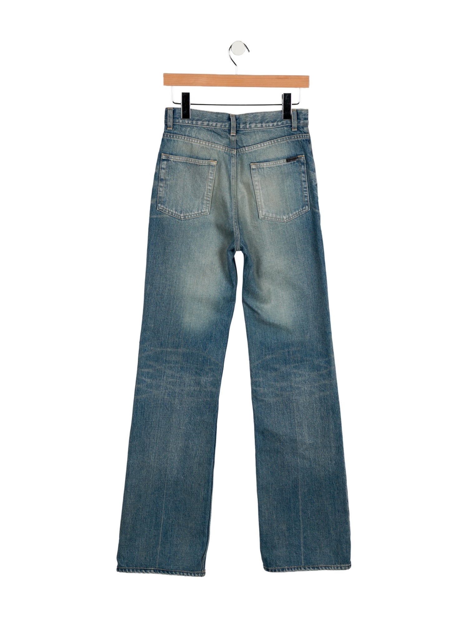 Saint Laurent High-Rise Wide Leg Jeans w/ Tags