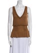 Yves Saint Laurent Merino Wool V-Neck Top