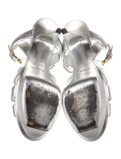 Saint Laurent Leather T-Strap Sandals