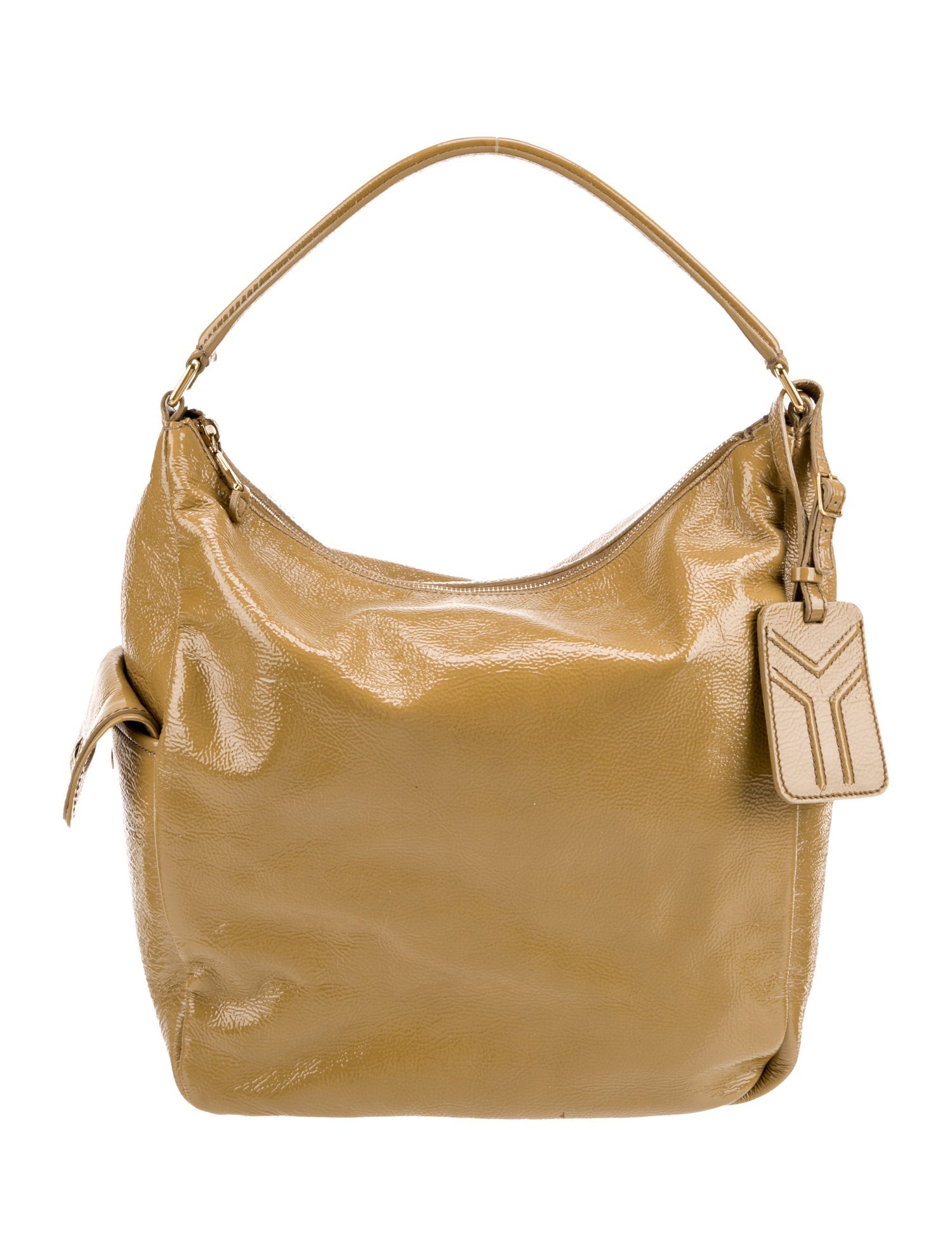 Yves Saint Laurent Patent Leather Top Handle Bag