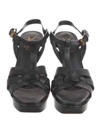 Yves Saint Laurent Leather T-Strap Pumps