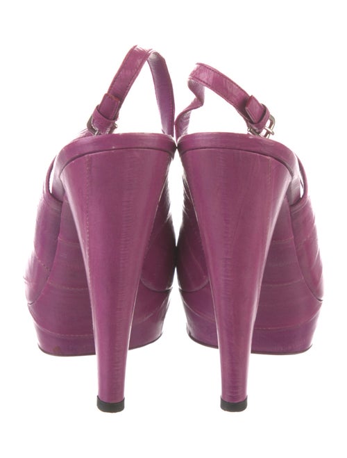 Yves Saint Laurent Leather Slingback Sandals