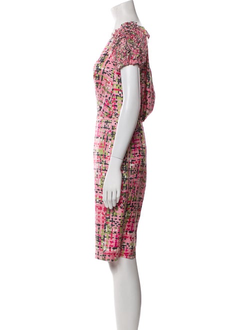 Yves Saint Laurent Printed Knee-Length Dress