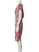 Yves Saint Laurent Printed Knee-Length Dress