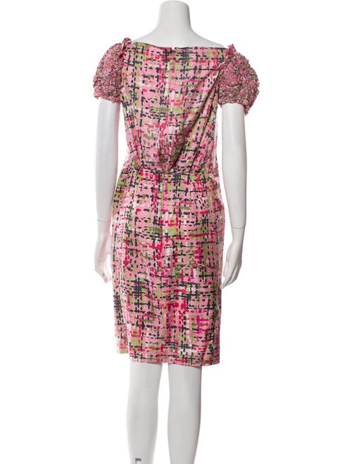Yves Saint Laurent Printed Knee-Length Dress