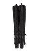 Yves Saint Laurent Ponyhair Leather Trim Embellishment Boots