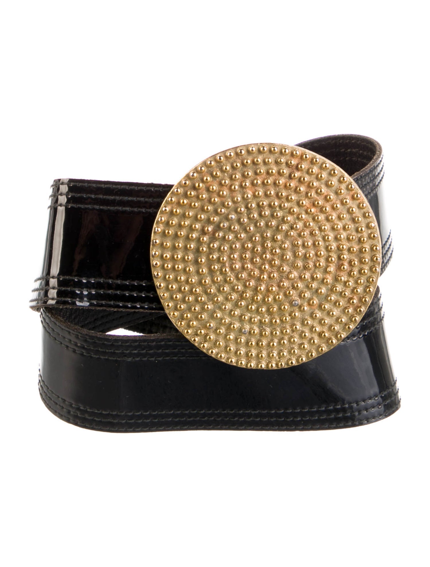 Yves Saint Laurent Patent Leather Waist Belt