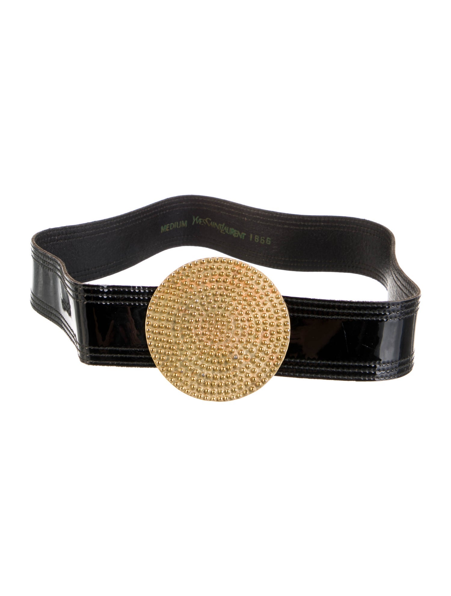 Yves Saint Laurent Patent Leather Waist Belt