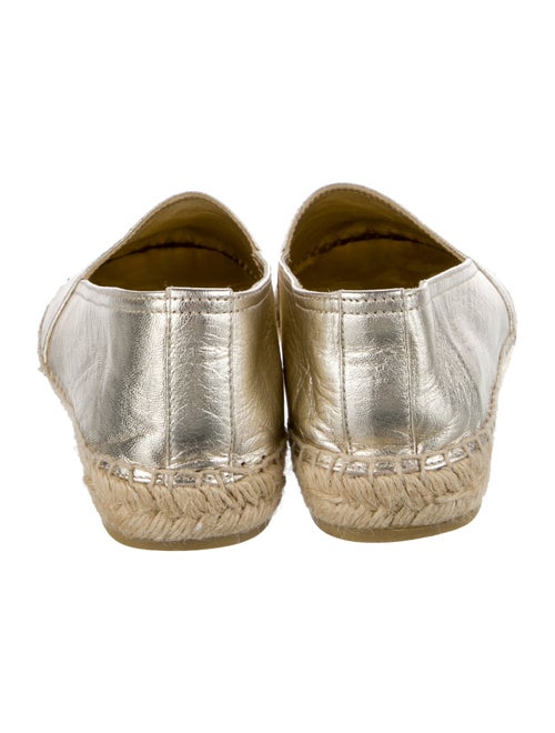 Yves Saint Laurent Leather Colorblock Pattern Espadrille Sneakers