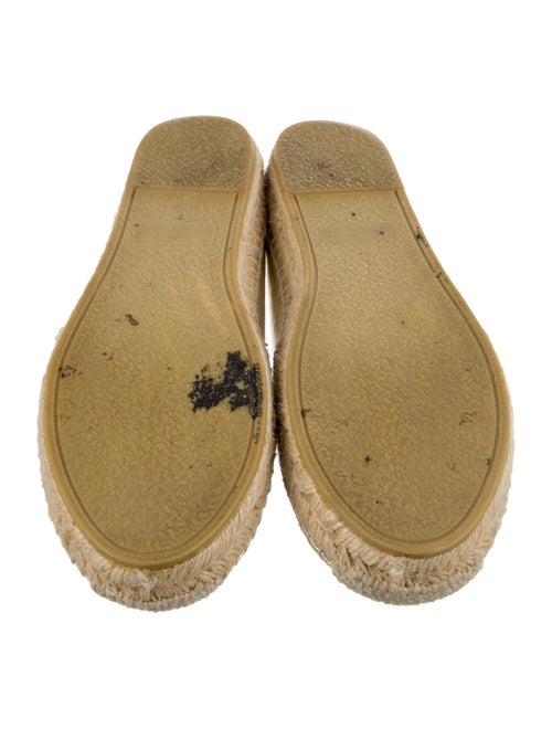 Yves Saint Laurent Leather Colorblock Pattern Espadrille Sneakers