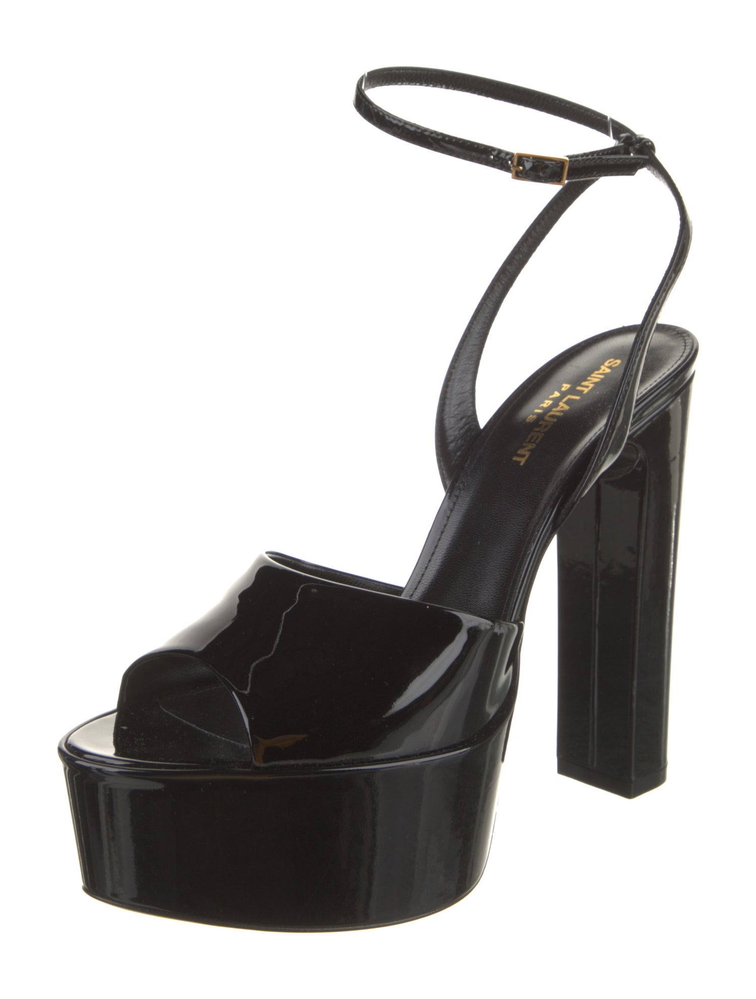 Yves Saint Laurent Patent Leather Sandals